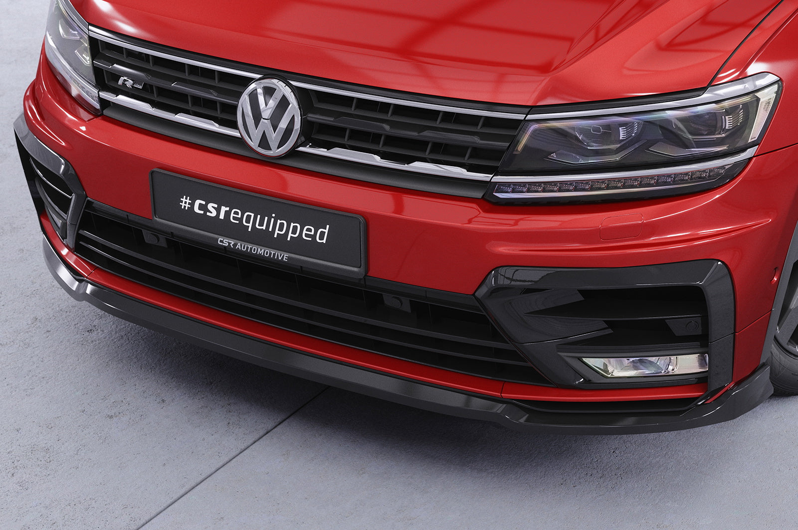 Eleron față Buză spoiler cupe cu ABE pentru VW Tiguan II (Tip AD1) R-Line CSL367
