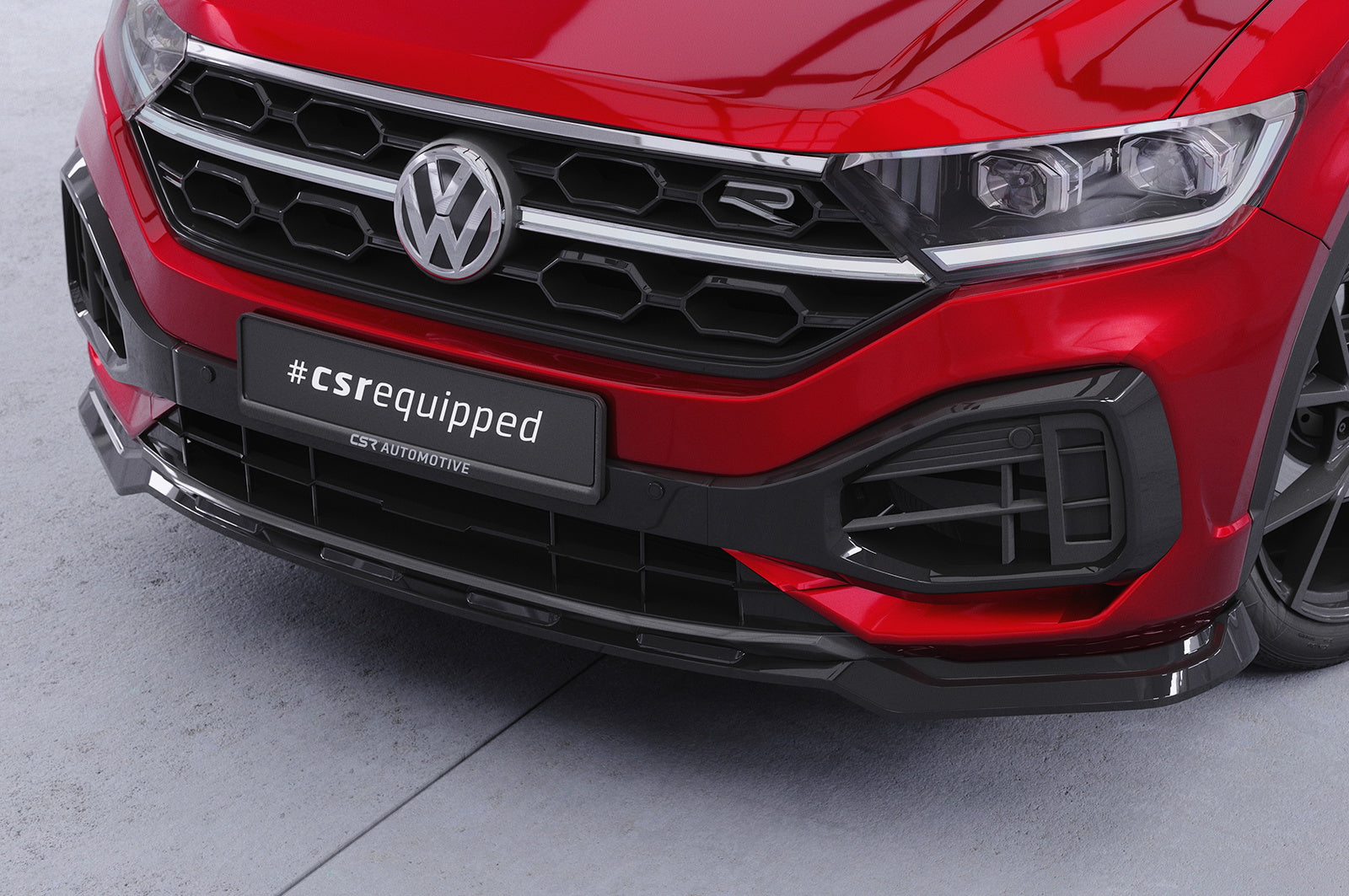 Eleron față Buză spoiler cupe cu ABE pentru VW T-Roc (A1) R-Line CSL851
