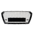 Grila frontală compatibilă cu Audi A4 B9 2016 - Negru lucios