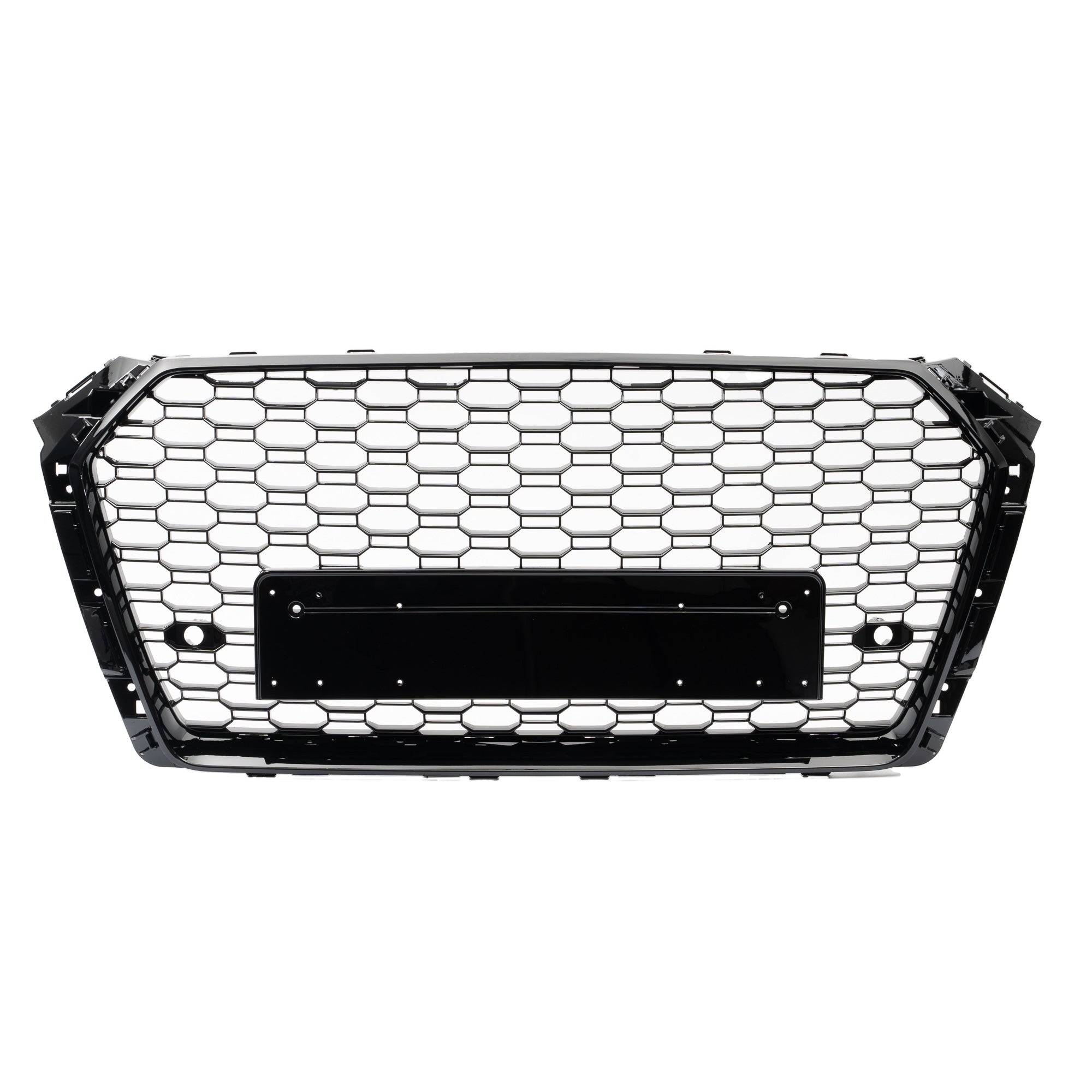 Grila frontală compatibilă cu Audi A4 B9 2016 - Negru lucios