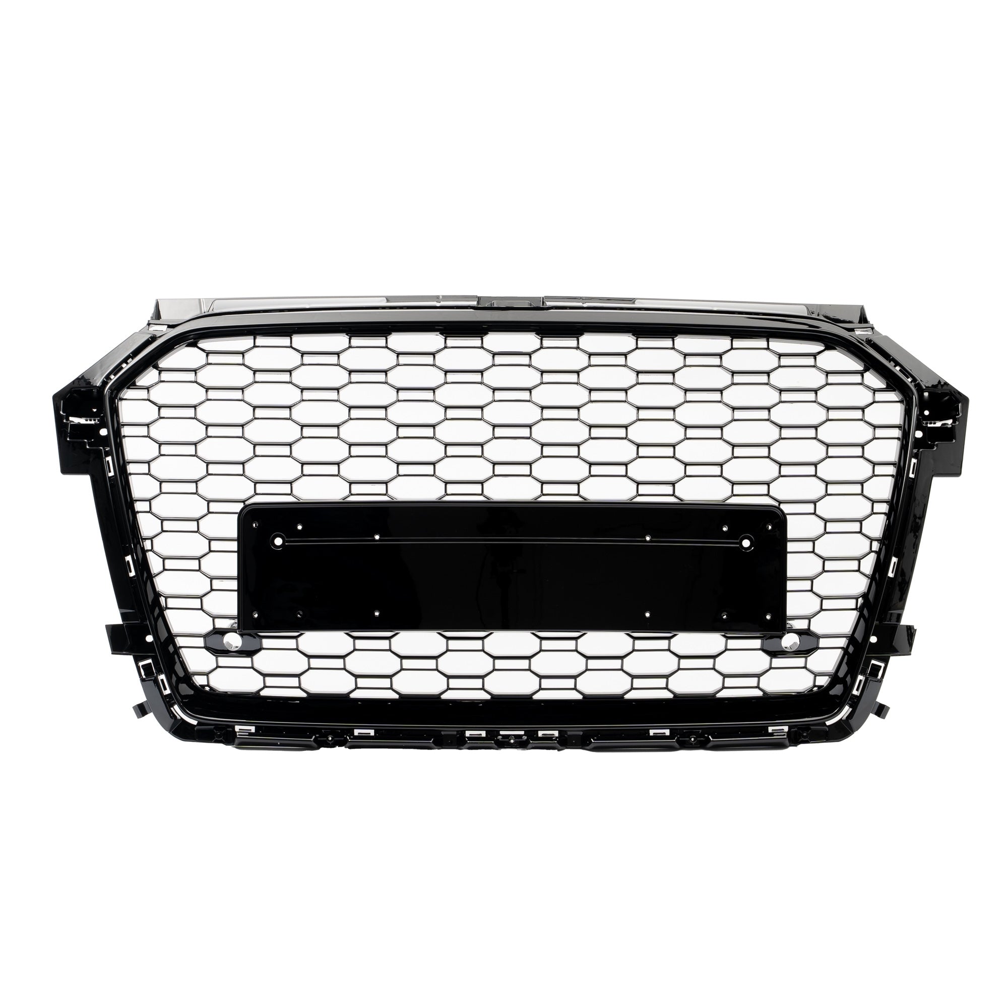 Grilă bara spate Audi A1 8X 2015-2018, neagră lucioasă