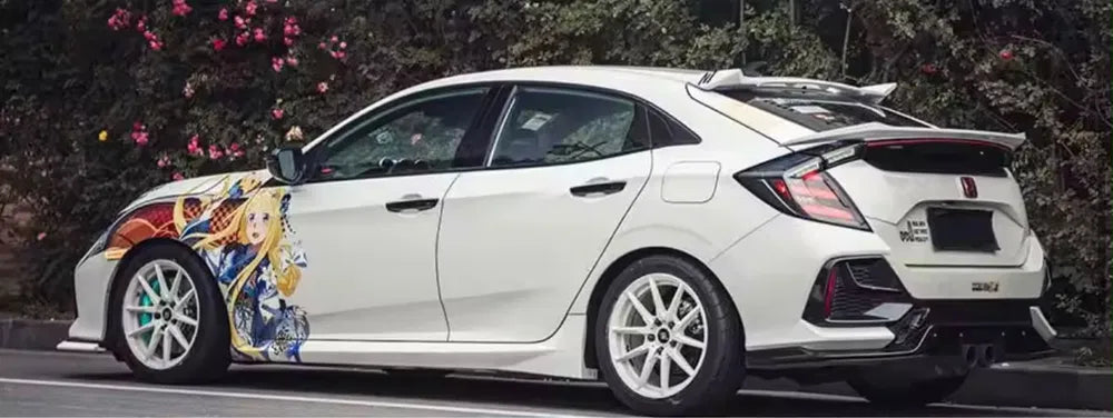 Eleron spoiler lip portbagaj Honda Civic FK7 hatchback 2016-2021 Type R Ducktail negru lucios TFB TUNING