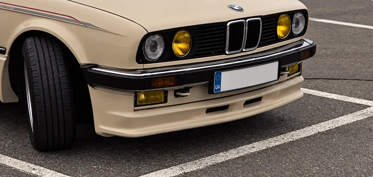 Prelungire bara fata fusta spoiler lip BMW SERIA 3 E30 non facelift 1982-1987 aspect PFEBA TFB TUNING
