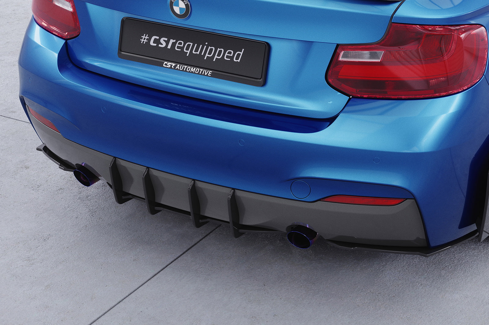 Difuzor sport sport Prelungire bară spate pentru BMW Seria 2 F22/F23 Pachet M HA320