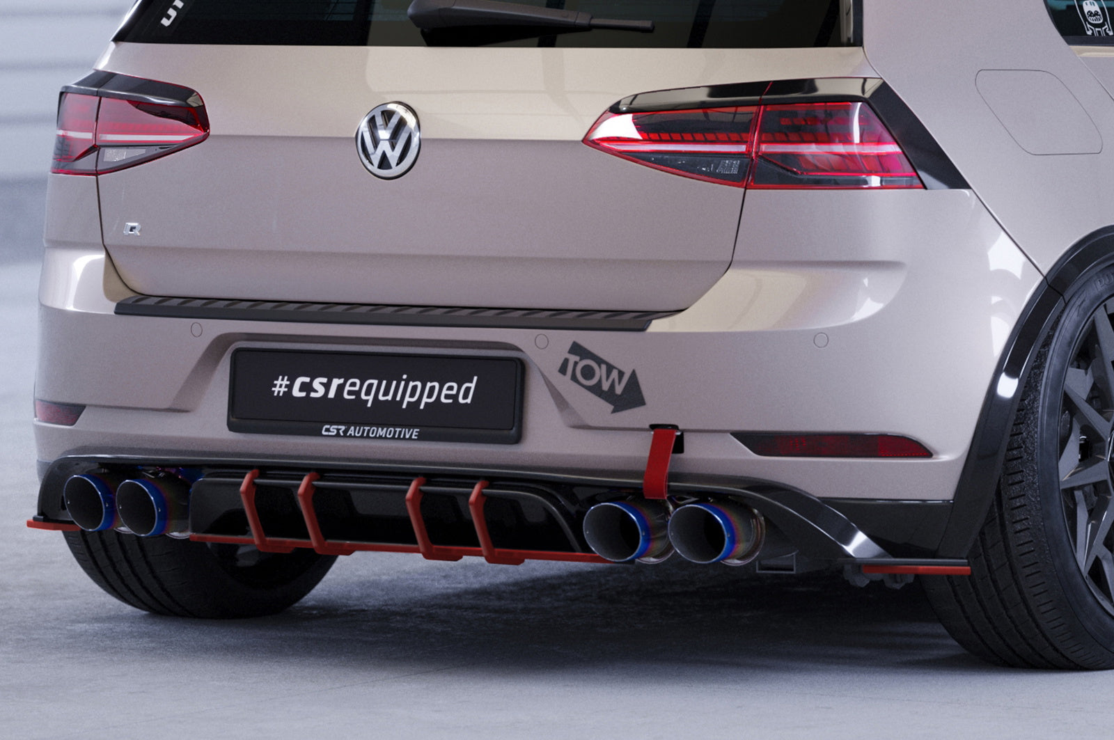 Difuzor de curse Prelată spate pentru VW Golf 7 (Tip AU) R HA411