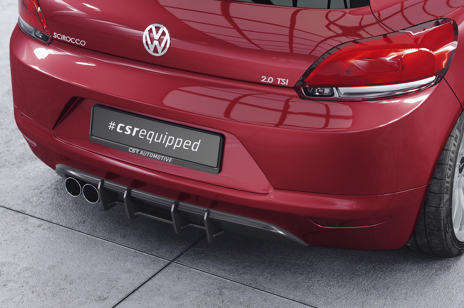 Difuzor de curse Prelată spate pentru VW Scirocco 3 HA348