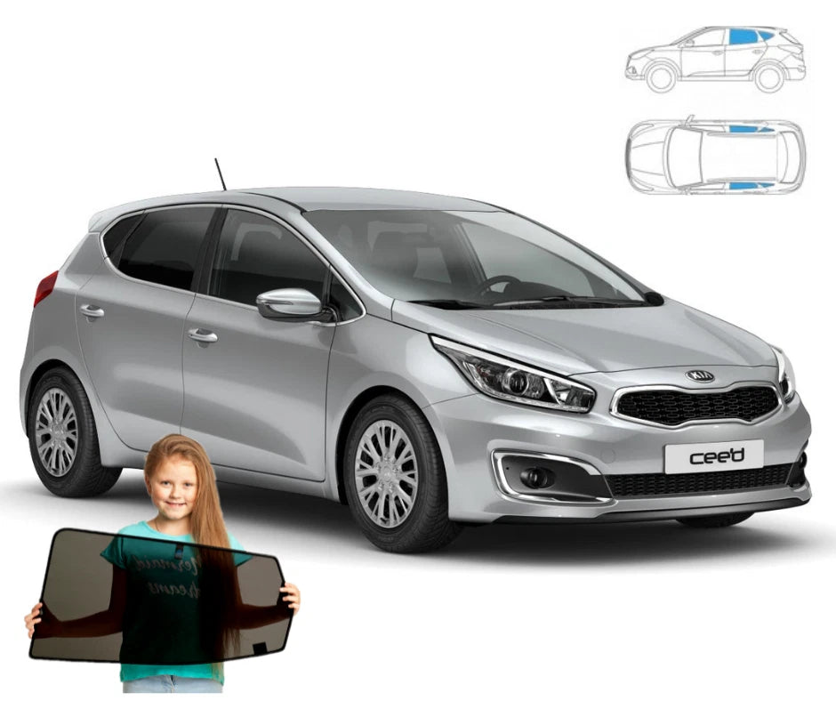 Parasolar pentru Kia Ceed 2 II Hatchback 12'-18', 4 piese