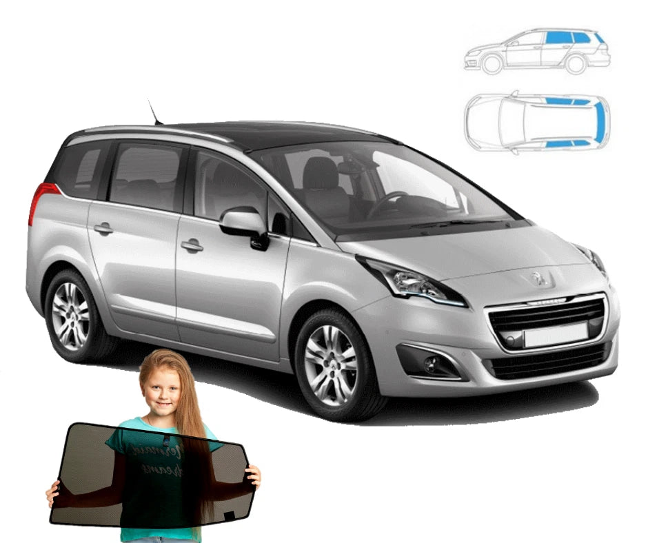 Parasolare pentru Peugeot 5008 (I) 09'-17' Panouri spate + lunetă