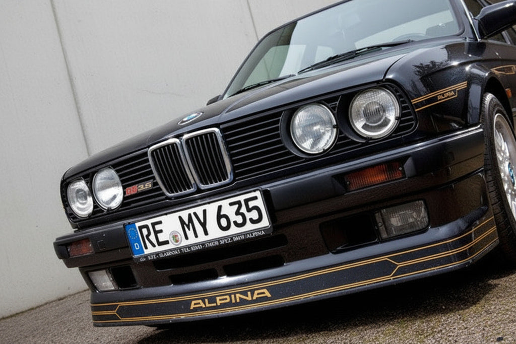 Prelungire bara fata fusta spoiler lip BMW Seria 3 E30 1988 - 1994 aspect ALPINA B6 TFB TUNING