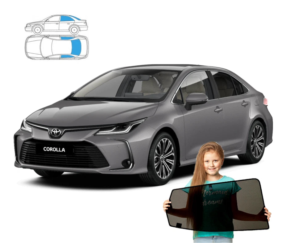 Parasolare pentru Toyota Corolla XII sedan din 2018 încoace, set de 3 piese