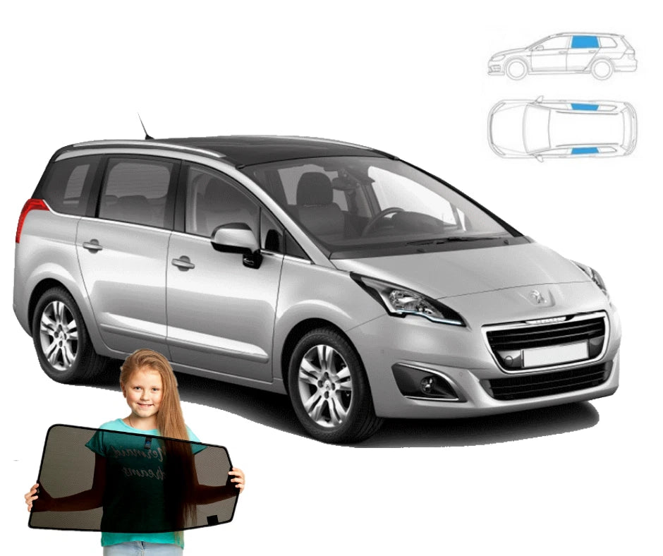 Parasolare pentru Peugeot 5008 (I) 09'-17' Panouri spate, 2 bucăți