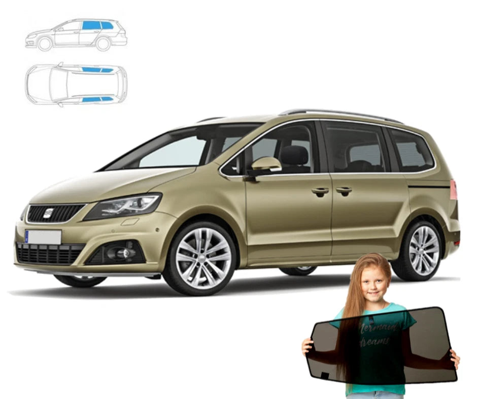 Parasolare pentru panouri spate Seat Alhambra 2 10'-20', set 4 piese