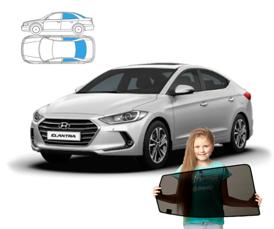 Parasolare pentru Hyundai Elantra 6 VI 15-20 panouri spate + lunetă
