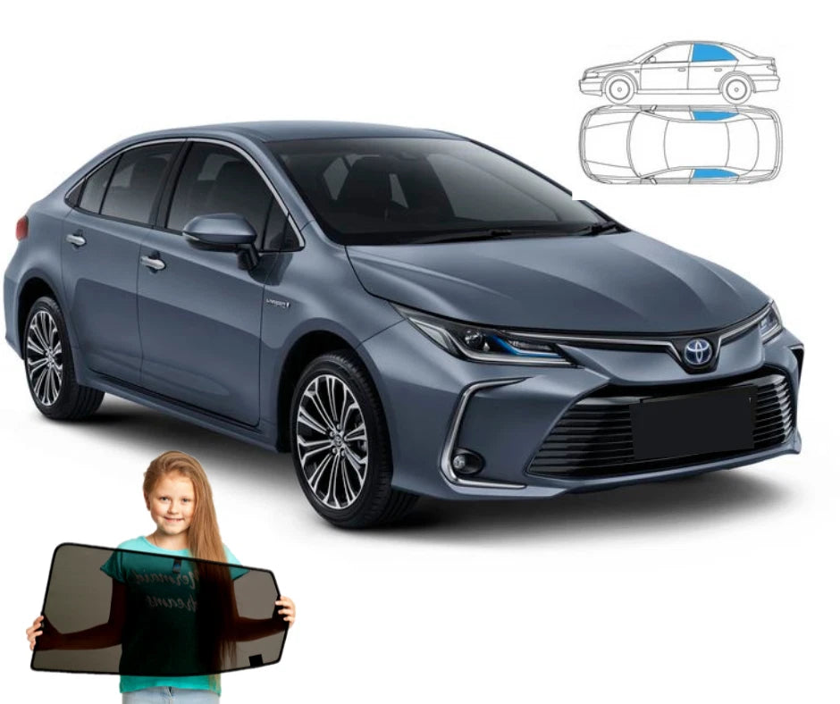 Parasolare pentru panouri spate Toyota Corolla XII sedan 18", din 2 piese