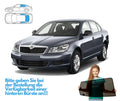 Parasolar pentru Skoda Octavia 2 II liftback 04-13, set 3 piese cu magneți