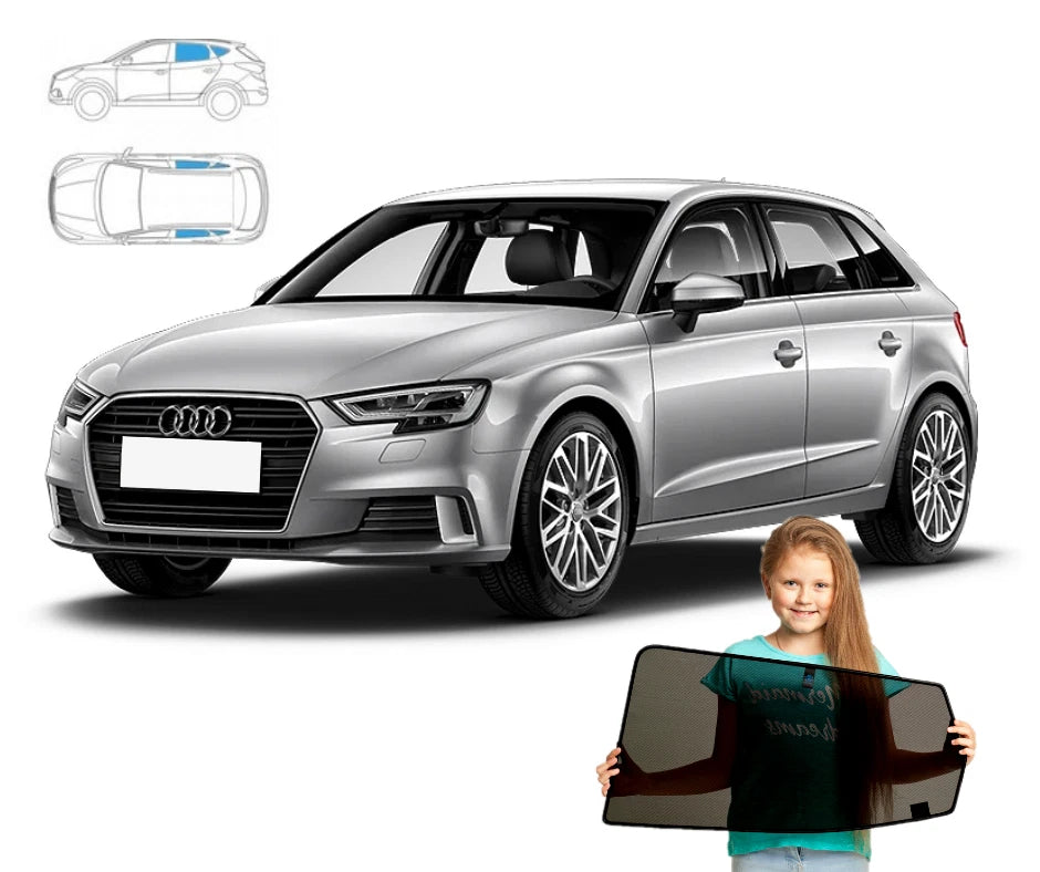 Parasolare pentru Audi A3 8V Sportback, set de 4 piese cu magneți
