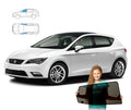 Parasolar pentru geamuri laterale față Seat Leon 3 III htb, 2 piese, cu magneți