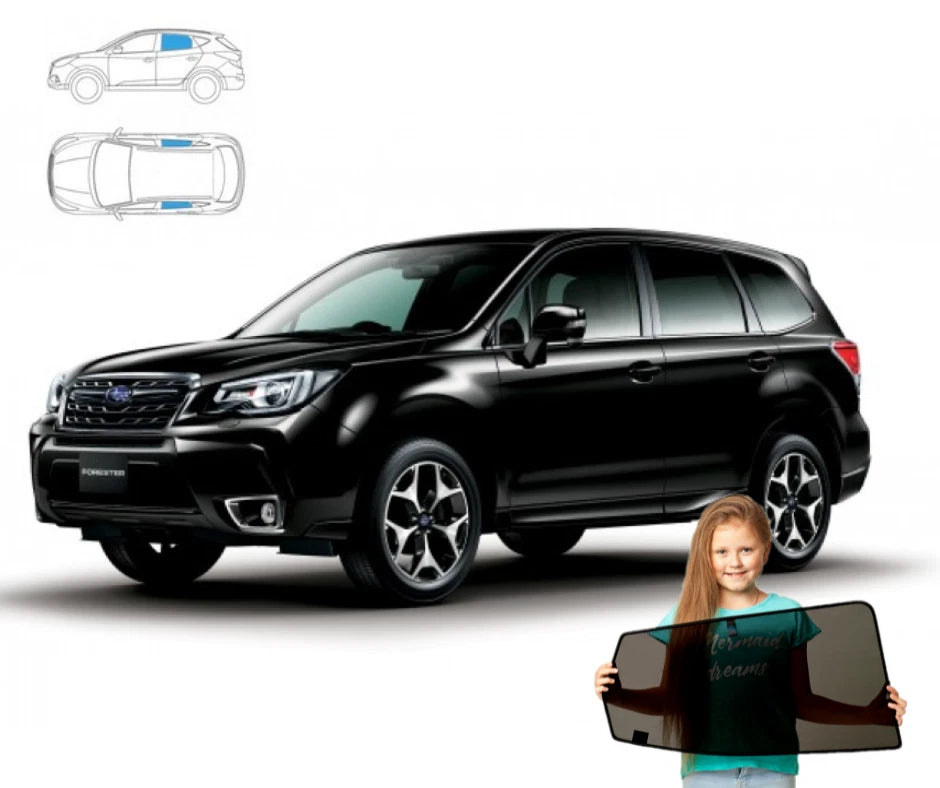 Parasolare pentru Subaru Forester 4, panouri spate 12'-18', 2 bucăți
