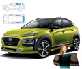 Parasolar pentru Hyundai Kona 1 Crossover 17'-22' + lunetă, set 5 piese