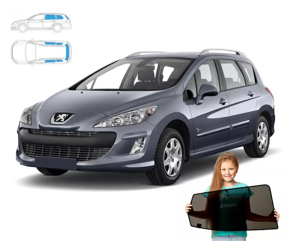 Parasolar pentru Peugeot 308 (I) Estate 07-13' Panouri spate + lunetă