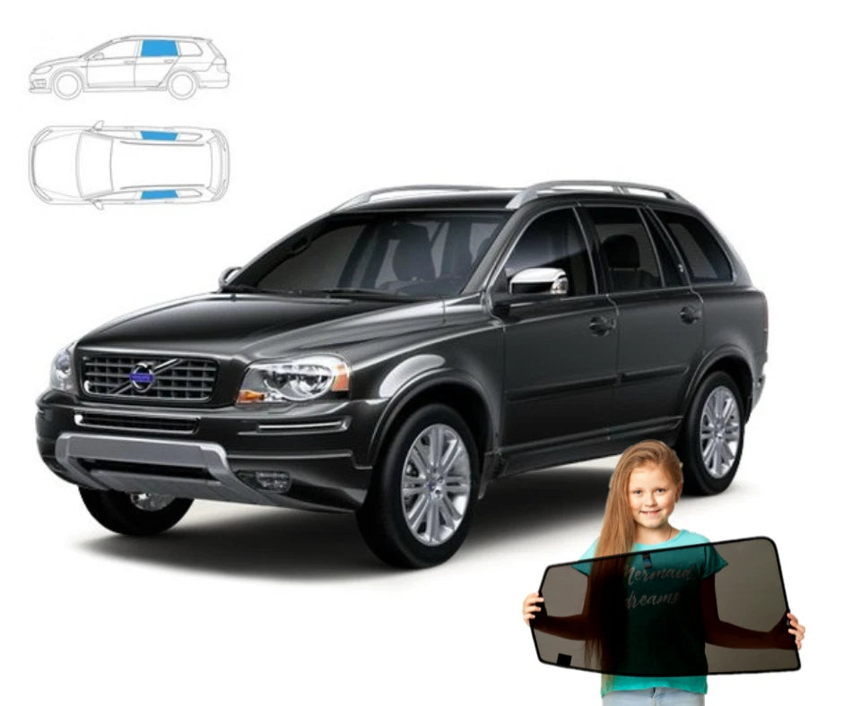 Parasolar pentru Volvo XC90 I 1 2002-2014, parasolar din 2 piese cu magneți