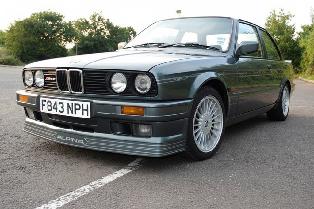 Prelungire bara fata fusta spoiler lip BMW Seria 3 E30 1988 - 1994 aspect ALPINA B6 TFB TUNING
