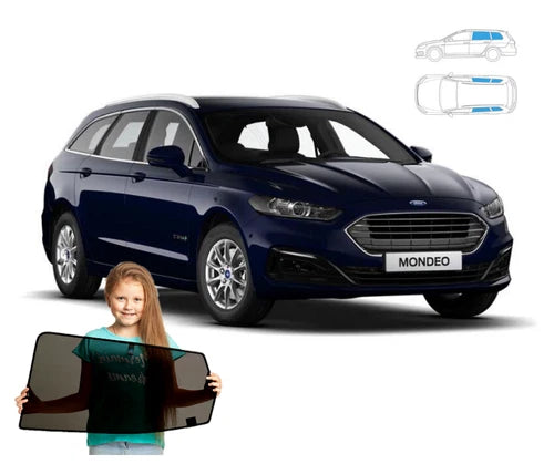 Parasolare pentru Ford Mondeo 5 MK5 V break, set de 4 piese cu magneți