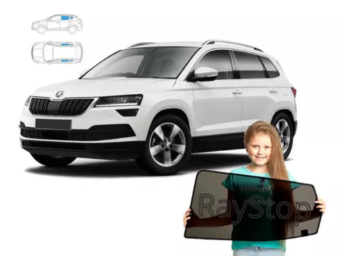 Parasolare pentru Skoda Karoq (2017 încoace), set de 4 parasolare