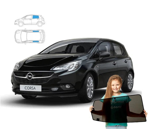 Parasolare pentru Opel Corsa E cu 5 uși HTB, anii 2014-2019, set de 2 piese