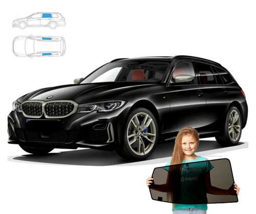 Parasolar pentru BMW Seria 3 G21 Touring 2018 - set 2 piese cu magneți