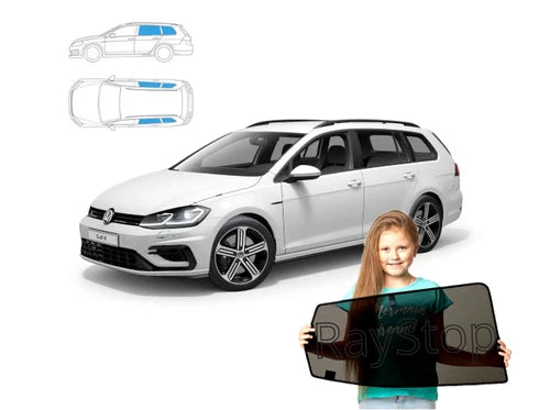 Parasolar pentru Volkswagen Golf 7 VII Variant Estate 2012-2020, set 4 piese