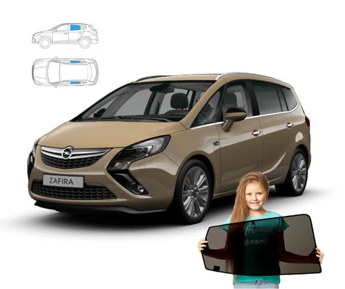 Parasolare pentru Opel Zafira C (2012-2019) - Parasolare din 2 piese cu magneți