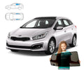 Parasolare pentru Kia Ceed II 2 Estate 12-18, set de 4 piese cu magneți