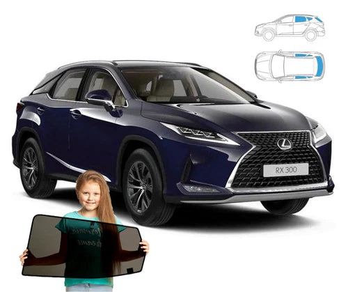 Parasolare pentru Lexus RX 4 IV din 2015 încoace, set de 5 piese cu magneți