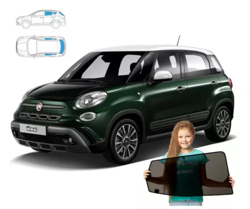Parasolare pentru Fiat 500L 12-22, set de 5 piese cu magneți