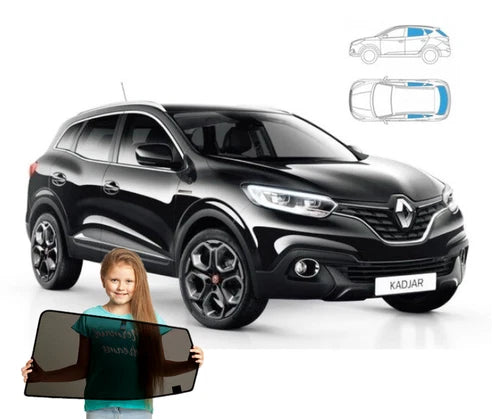 Parasolare pentru Renault Kadjar 15-22, set de 5 piese cu magneți