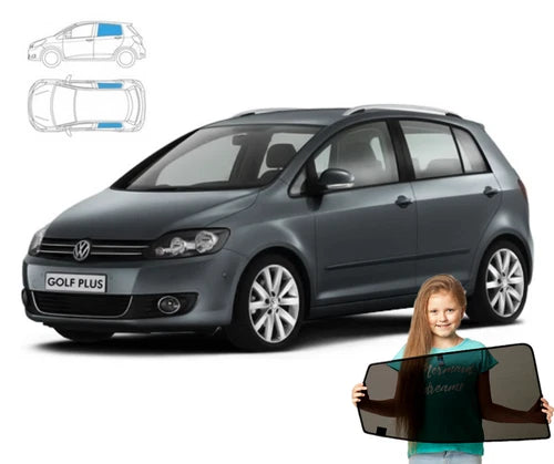 Parasolare pentru Volkswagen Golf Plus 05-14, parasolare, set de 2 magneți