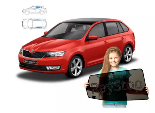 Parasolare pentru Skoda Rapid Spaceback (2012 încoace), set de 4 piese