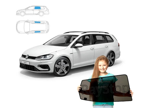 Parasolare pentru VW Volkswagen Golf 7 VII Variant Estate, set de 2 piese
