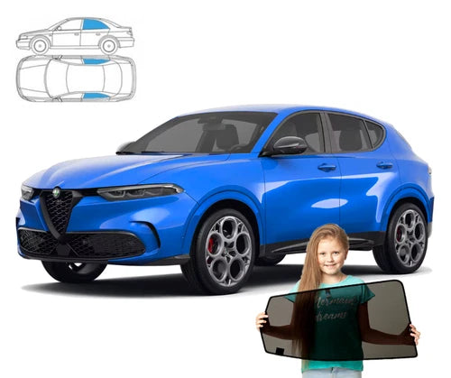 Parasolare pentru Alfa Romeo Tonale din 2022 încoace - Parasolare, set 2 piese RayStop