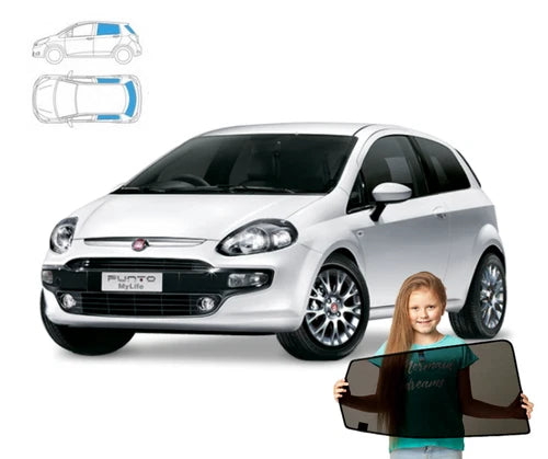 Parasolare pentru Fiat Punto 3 III 05-18 - set 3 piese cu magneți