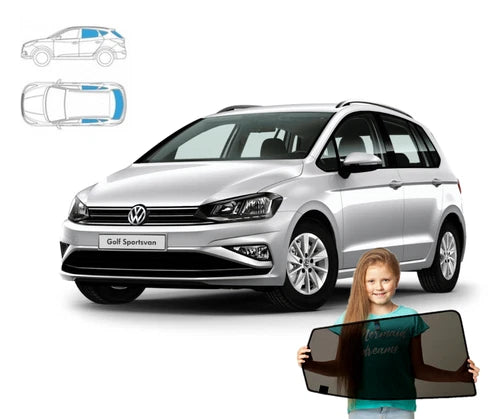 Parasolare pentru Volkswagen Golf Sportsvan 2014-2020, set de 8 piese