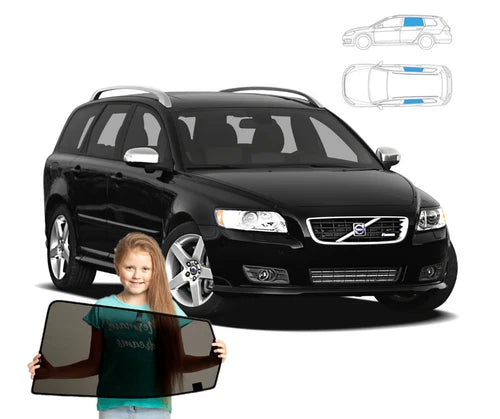 Parasolare cu magneți pentru Volvo V50 Estate, set de 2 piese