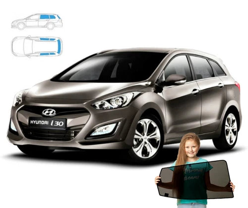 Parasolare pentru Hyundai i30 2 II Estate 11-17' Parasolare spate + lunetă