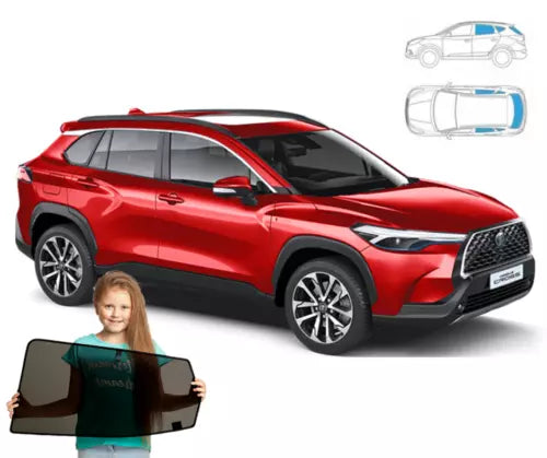 Parasolar pentru Toyota Corolla Cross XG10 2020, set de 5 piese cu magneți