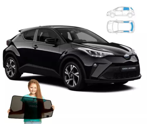 Parasolar pentru Toyota C-HR 1 I 2016-2023, set 3 piese cu magneți RayStop
