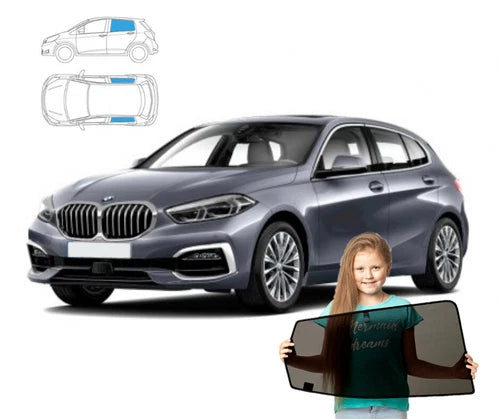 Parasolare pentru BMW 1 F40 hatchback din 2019, parasolare din 2 piese cu magneți