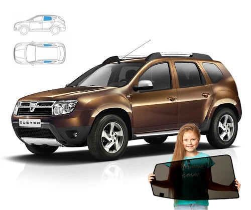 Parasolar pentru Dacia Duster 1 I 2010-2017, set 2 piese cu magneți, RayStop