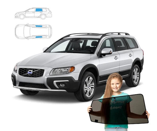 Parasolare pentru Volvo XC70 II 2 MY07-16 Estate, set de 2 magneți