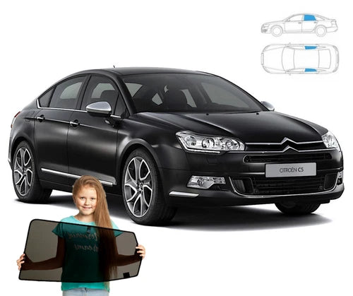 Parasolar pentru Citroen C5 2 II Sedan 08-17, set 2 piese cu magneți